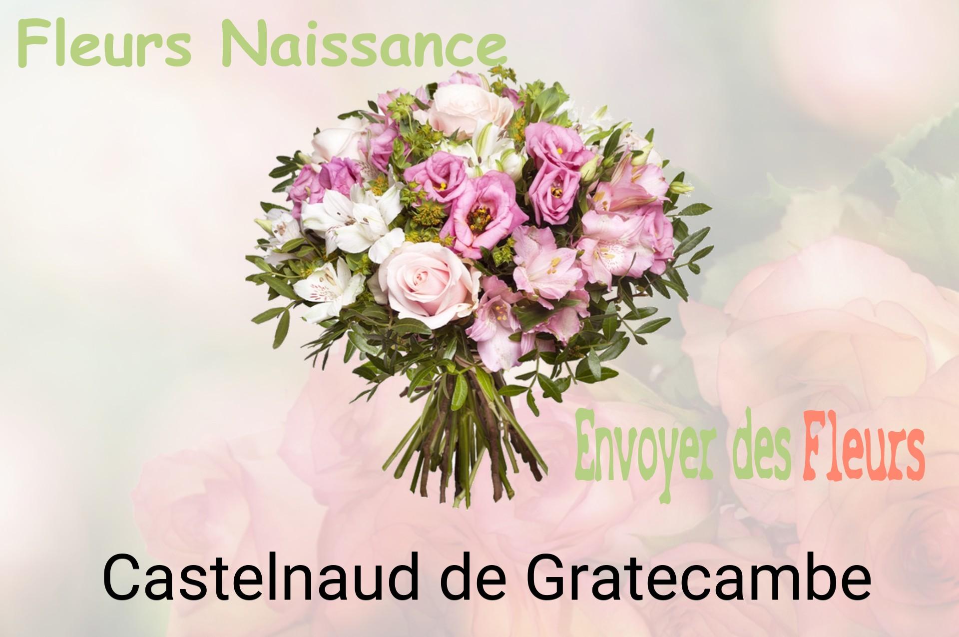 Bouquet de fleurs de naissance livré à Castelnaud-de-Gratecambe